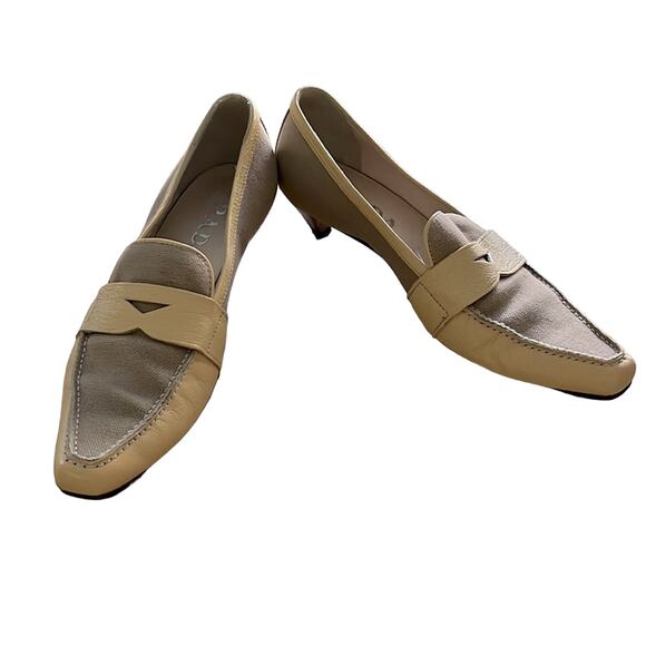 Prada Heeled Loafers Size 34.5 - Picture 1 of 11
